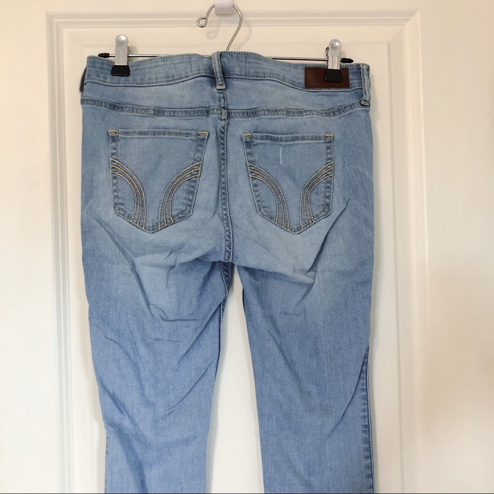 Light Wash Low Rise Ripped Skinny Jeans - Picture 3 of 7
